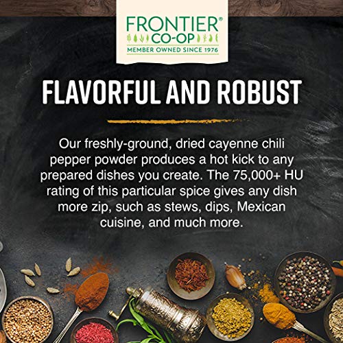 Organic Ground Cayenne Chili Peppers 16 Ounce N152246