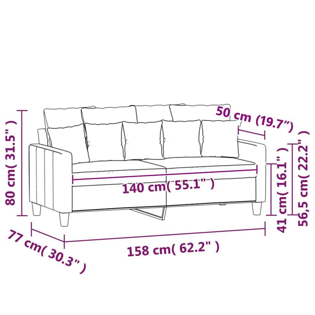 Light Gray Velvet 2-Seater Loveseat Sofa Z8527