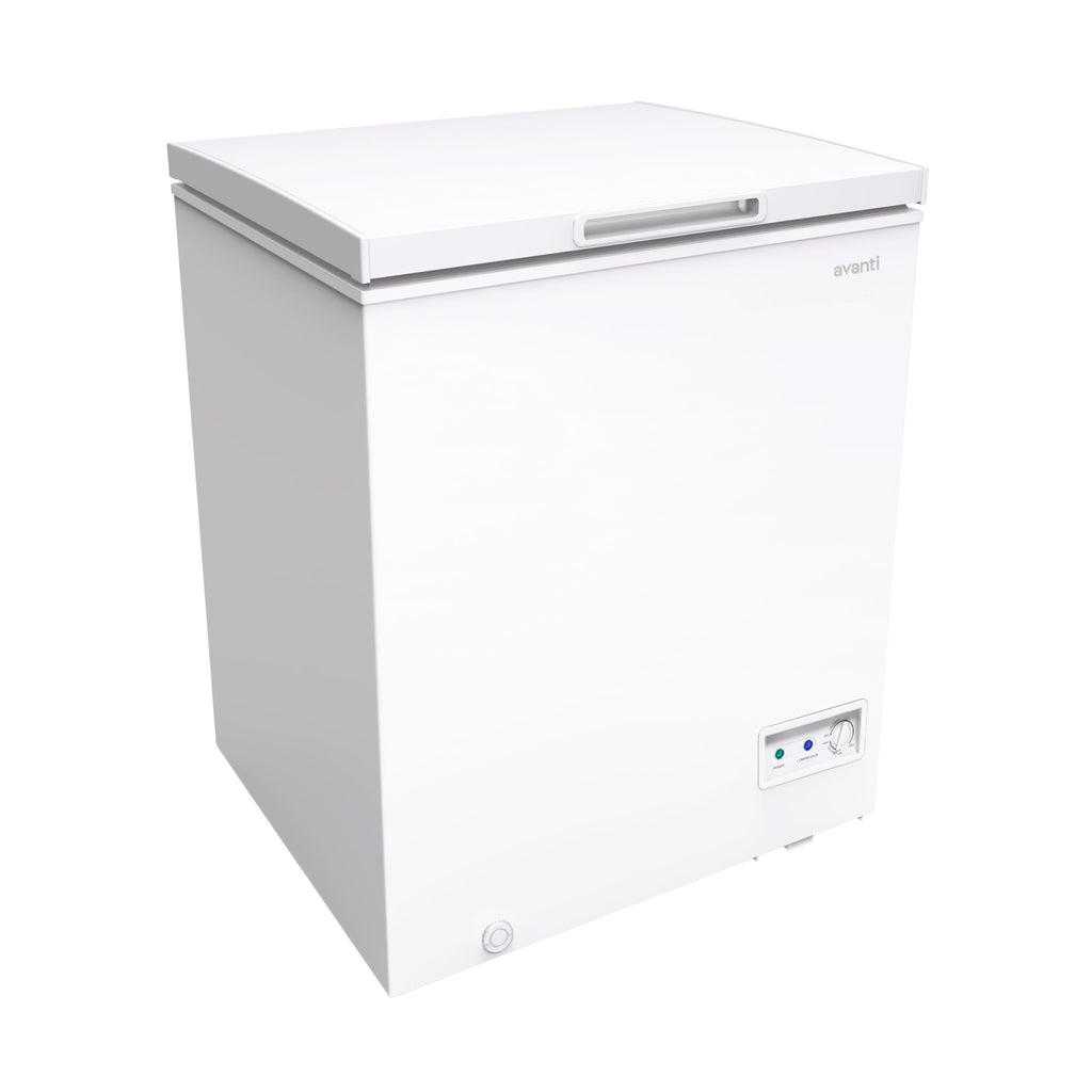White 5.0 Cu. Ft. Chest Freezer with Storage Basket N364