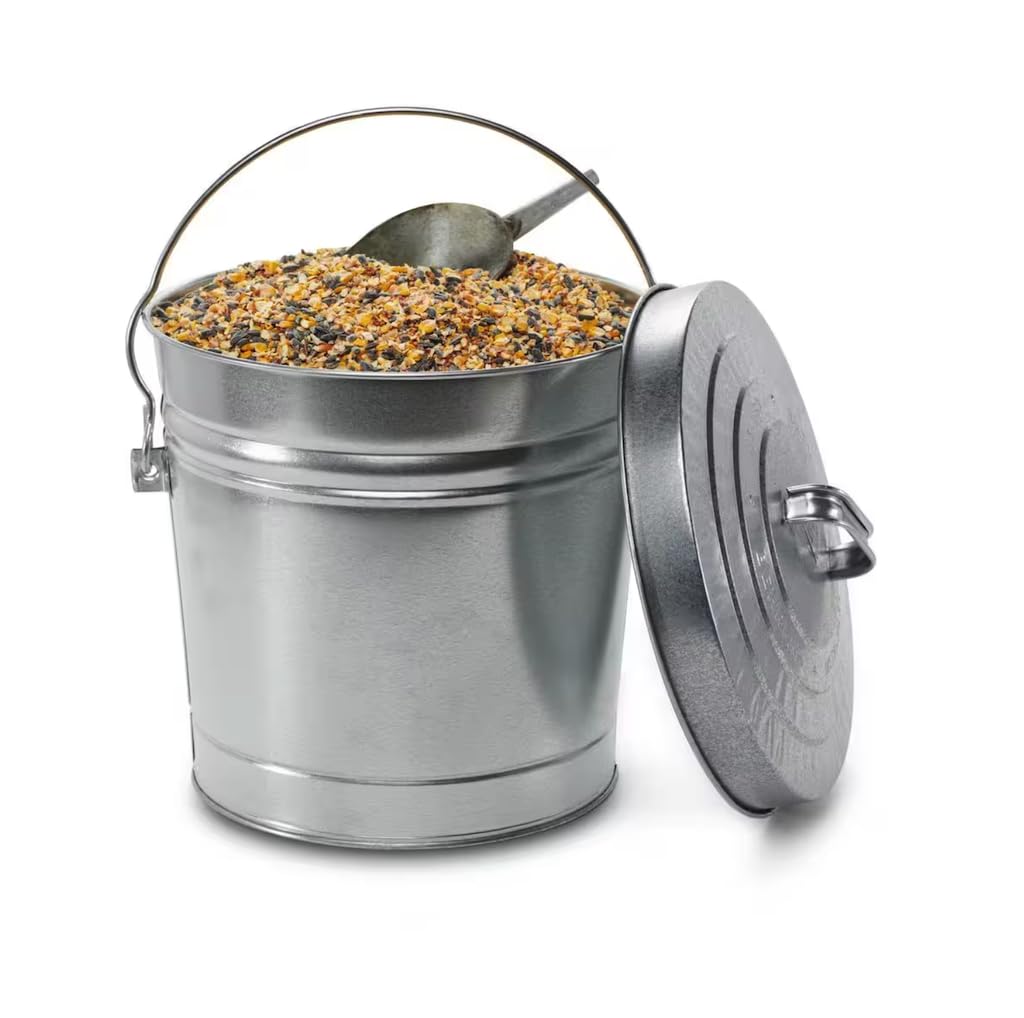 6-Gallon Galvanized Steel Round Trash Can E81612