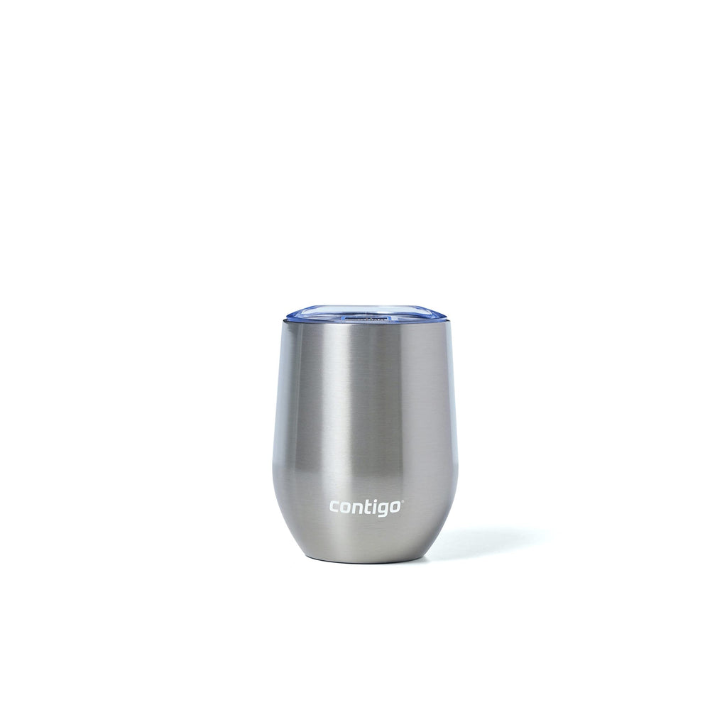 Stainless Steel Wine Tumbler with Splash-Proof Lid, 12oz., 2 Pack D2070
