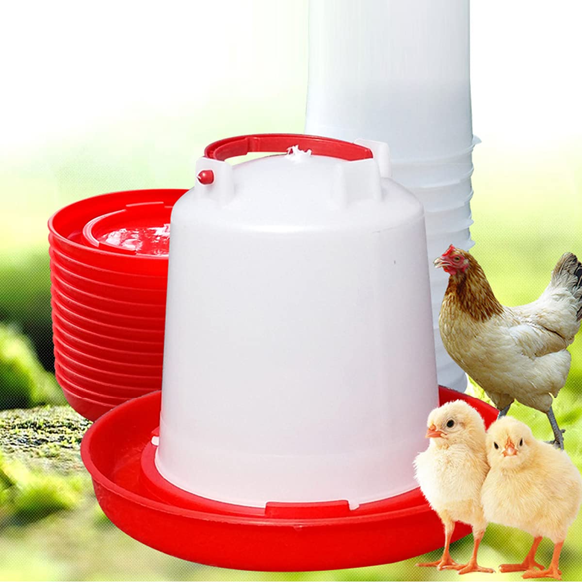 4 Pack 1 L Plastic Poultry Waterer V155