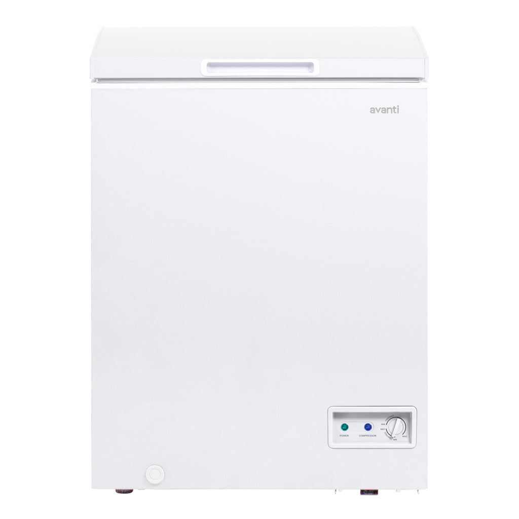 White 5.0 Cu. Ft. Chest Freezer with Storage Basket N364