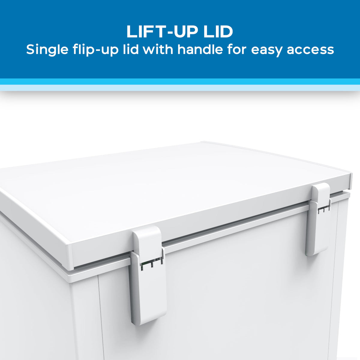 White 5.0 Cu. Ft. Chest Freezer with Storage Basket N364