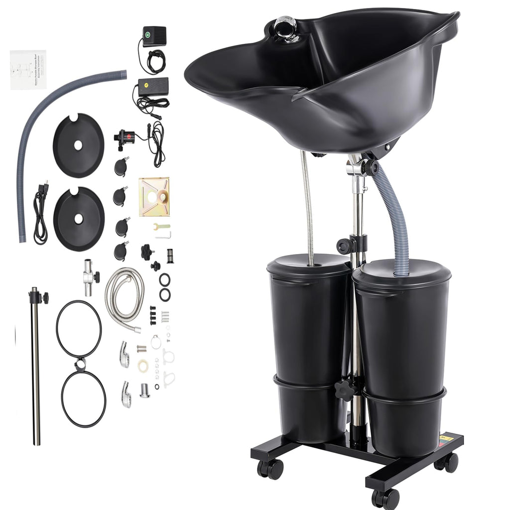 Portable Shampoo Bowl with Electric Pump & Foot Pedal L18769