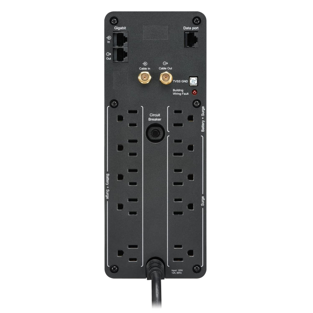 1500VA UPS Battery Backup & Surge Protector with AVR J912150