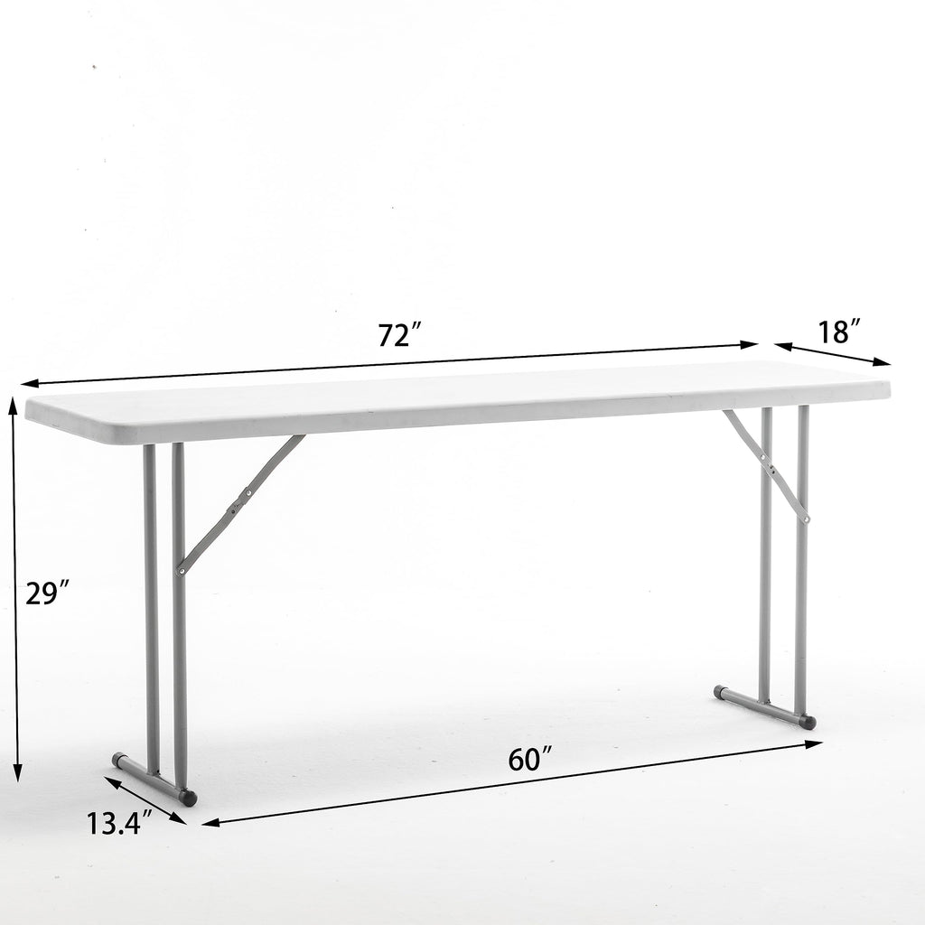 Portable Folding Training Table & 3 Floral Chairs 4 Piece Set K55825