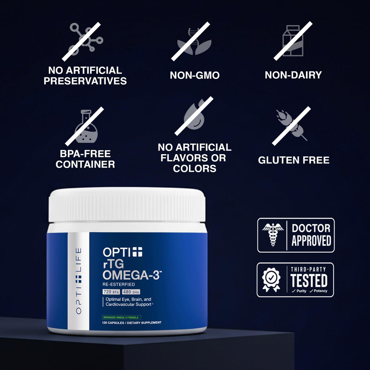 Omega 3 Fish Oil 1200mg Softgels 120 Ct D4982