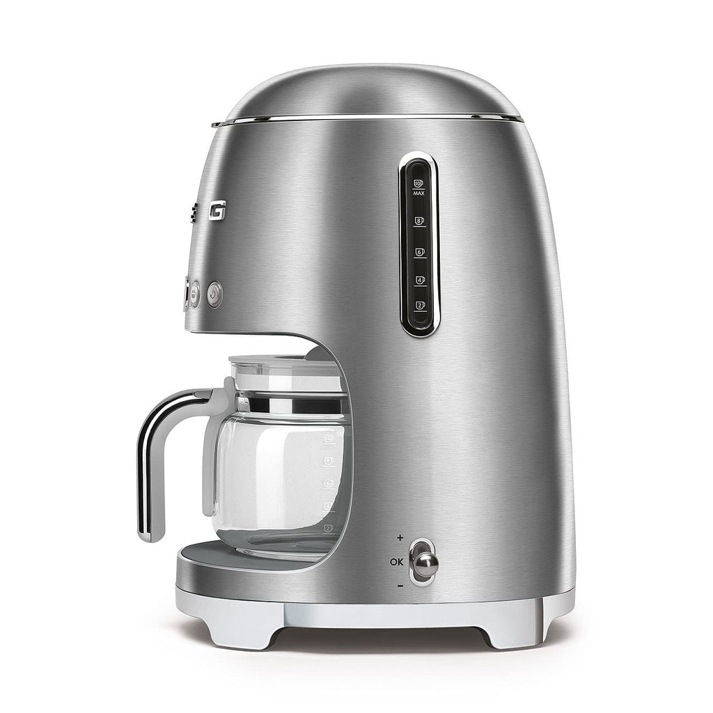 Drip Coffee Machine with Reusable Filter, Digital Display, 1.4 Litre Tank, Stainless Steel E166596