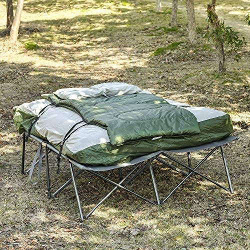 Folding Camping Cot with Pillows I2346