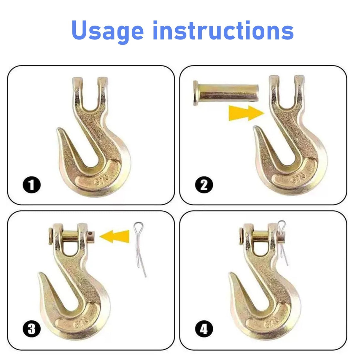 3/8" Grade 70 Clevis Grab Hook V244