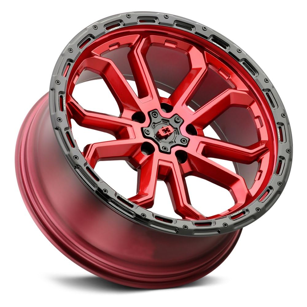20x9 5x5 Red Wheel Rim Z745