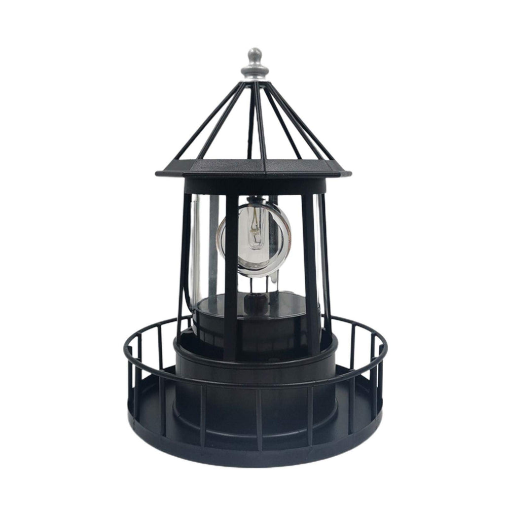 Solar Powered Lighthouse LED Rotating Waterproof Lawn Light I139
