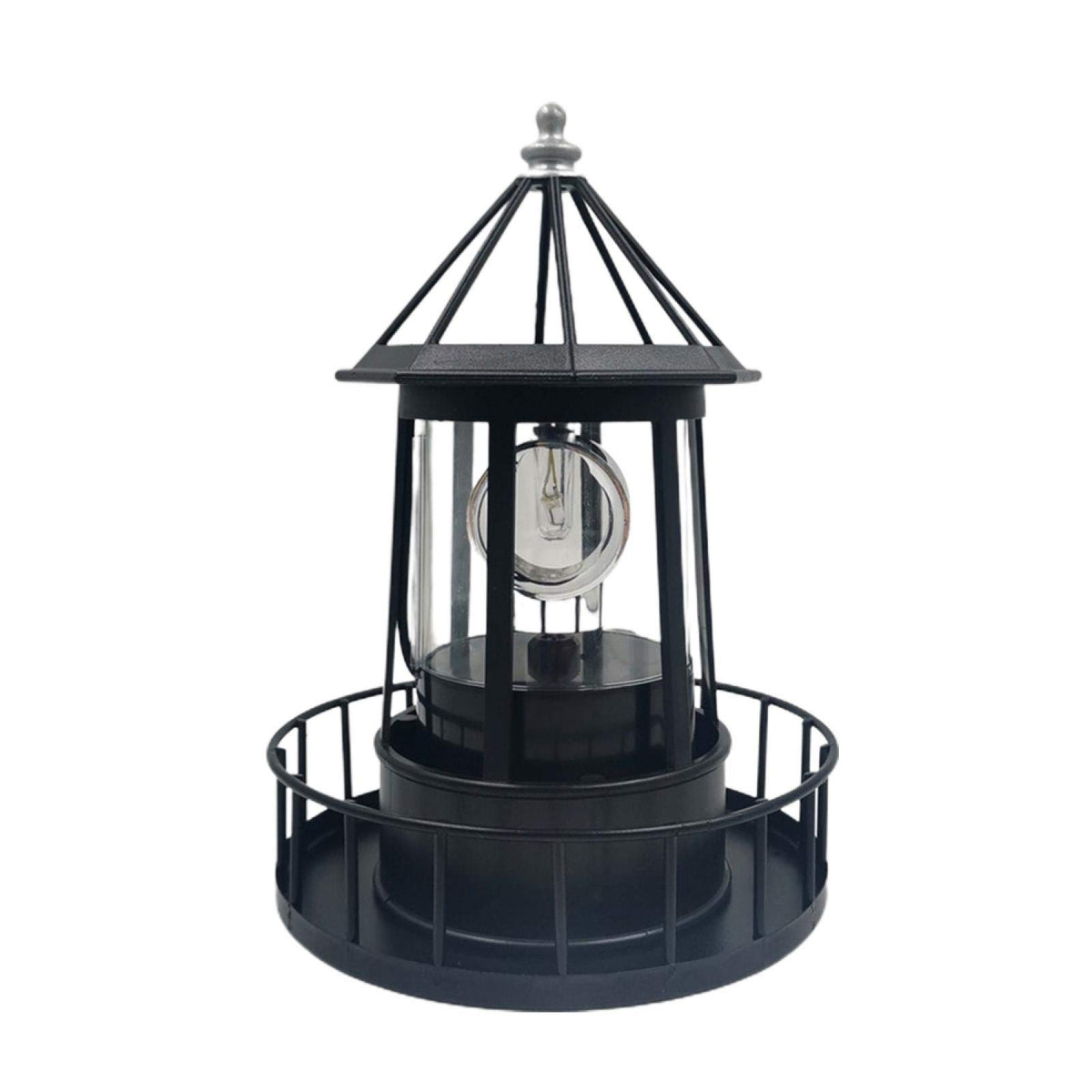 Solar Powered Lighthouse LED Rotating Waterproof Lawn Light I139