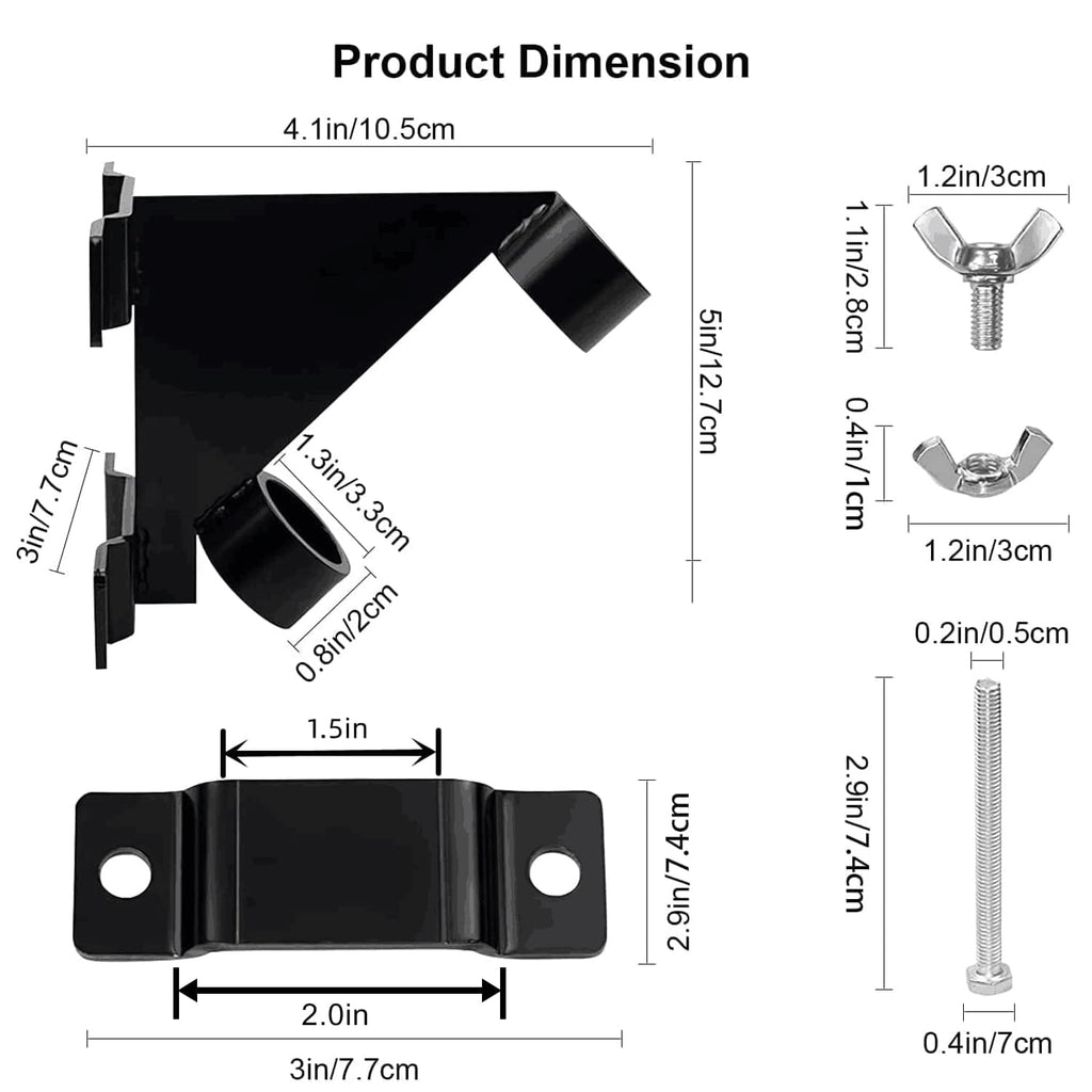 Flag Pole Mount Bracket 45 Degree No Drilling B4759