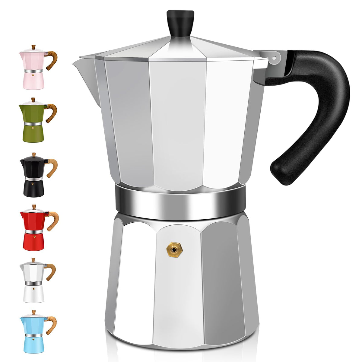 1-2 Cup Aluminum Stovetop Moka Pot Espresso Maker G691