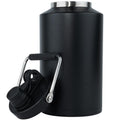 One Gallon 128oz Stainless Steel Insulated Water Bottle with Handle, Black E605969