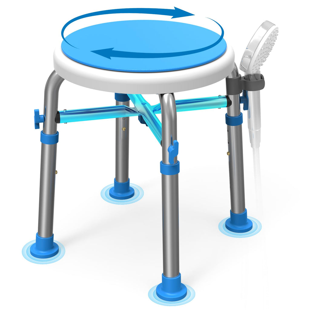 Swivel Shower Chair with Reinforced Crossing Bar J54613