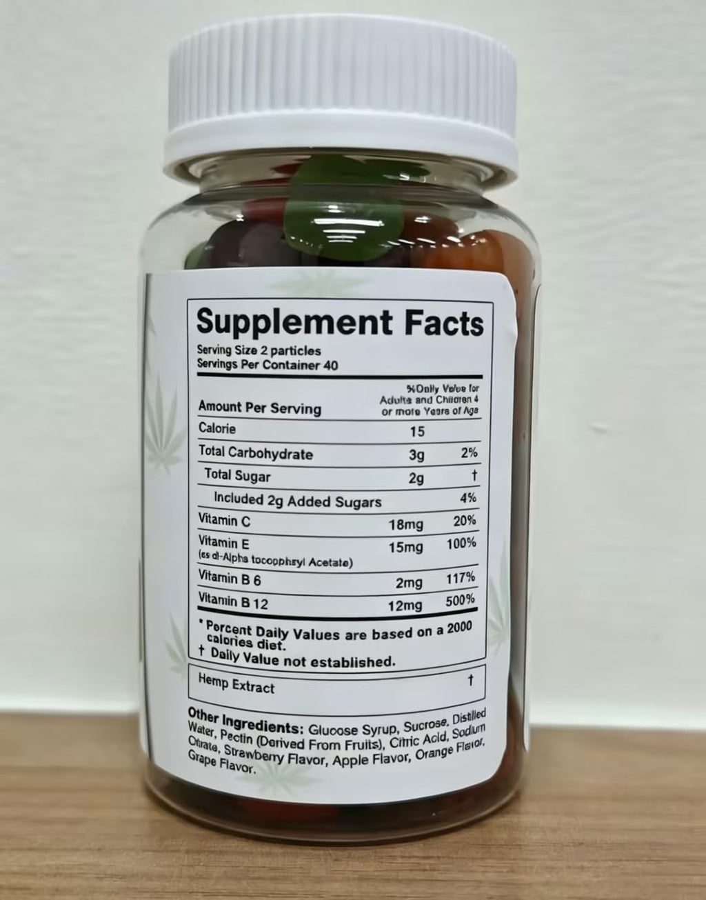 Organic Hemp Gummies 4 Pack Vegan W456804