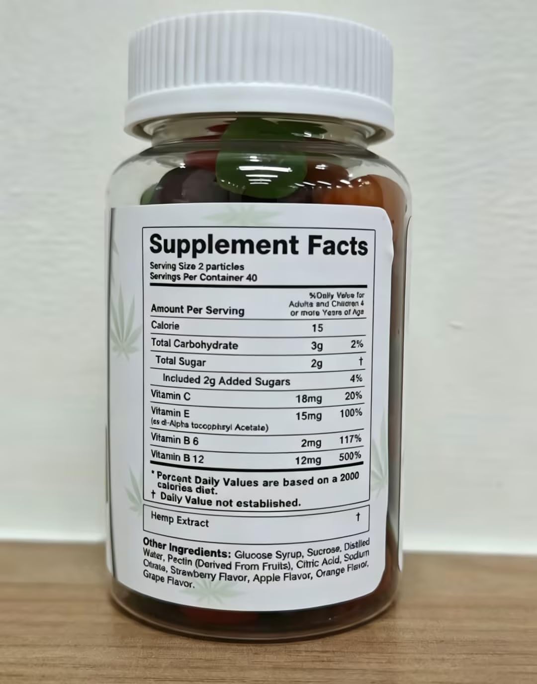 Organic Hemp Gummies 4 Pack Vegan W456804