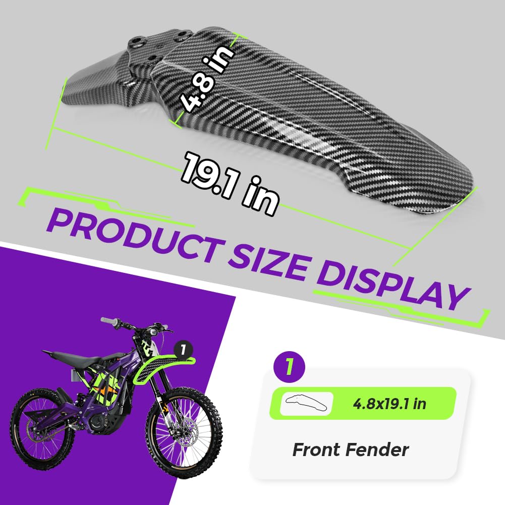 Dirt Bike Front Fender and Rear Mudguard D218
