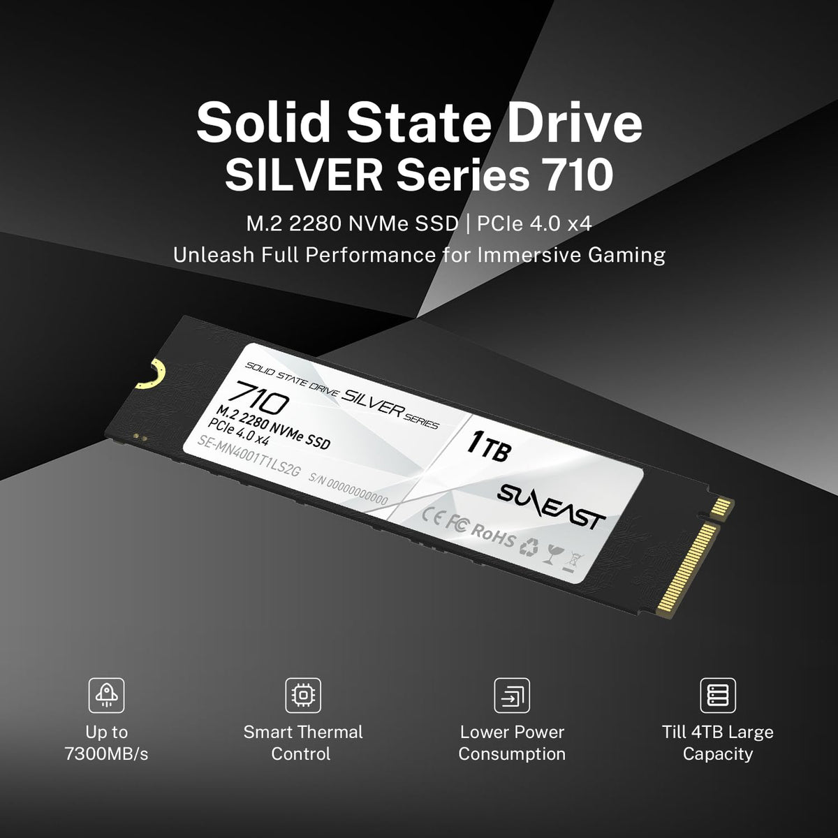 1TB M.2 2280 PCIe4.0 NVMe Internal SSD D57709