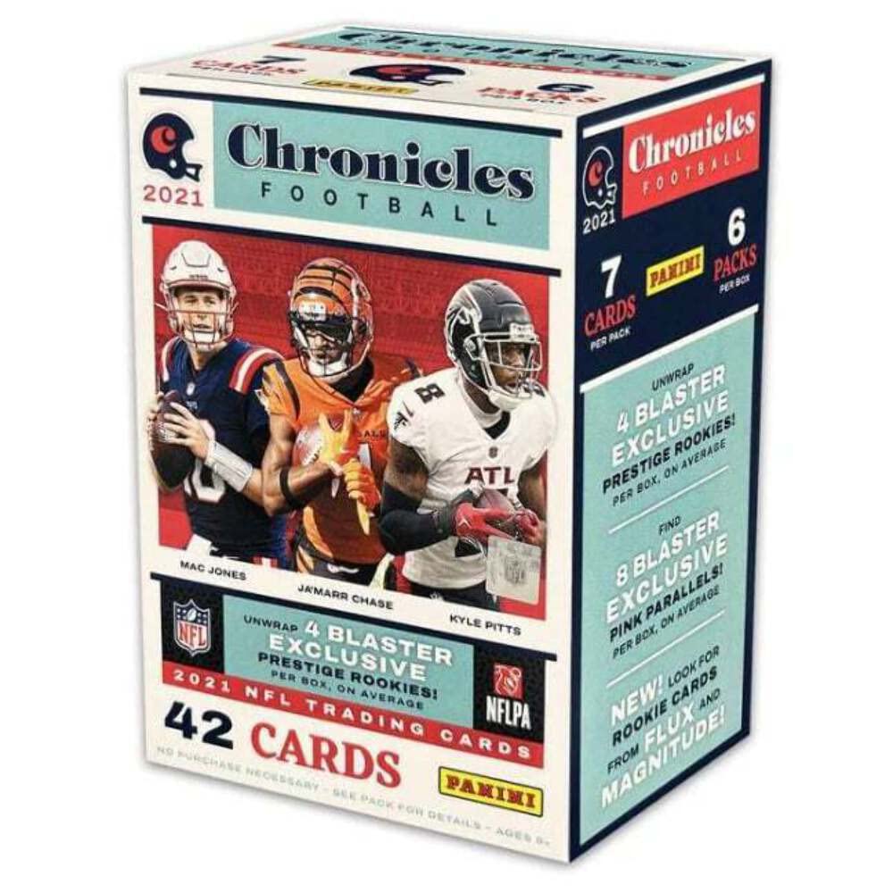 2021 Panini Chronicles NFL Football Blaster - 6 Packs, 42 Cards per Box C41877