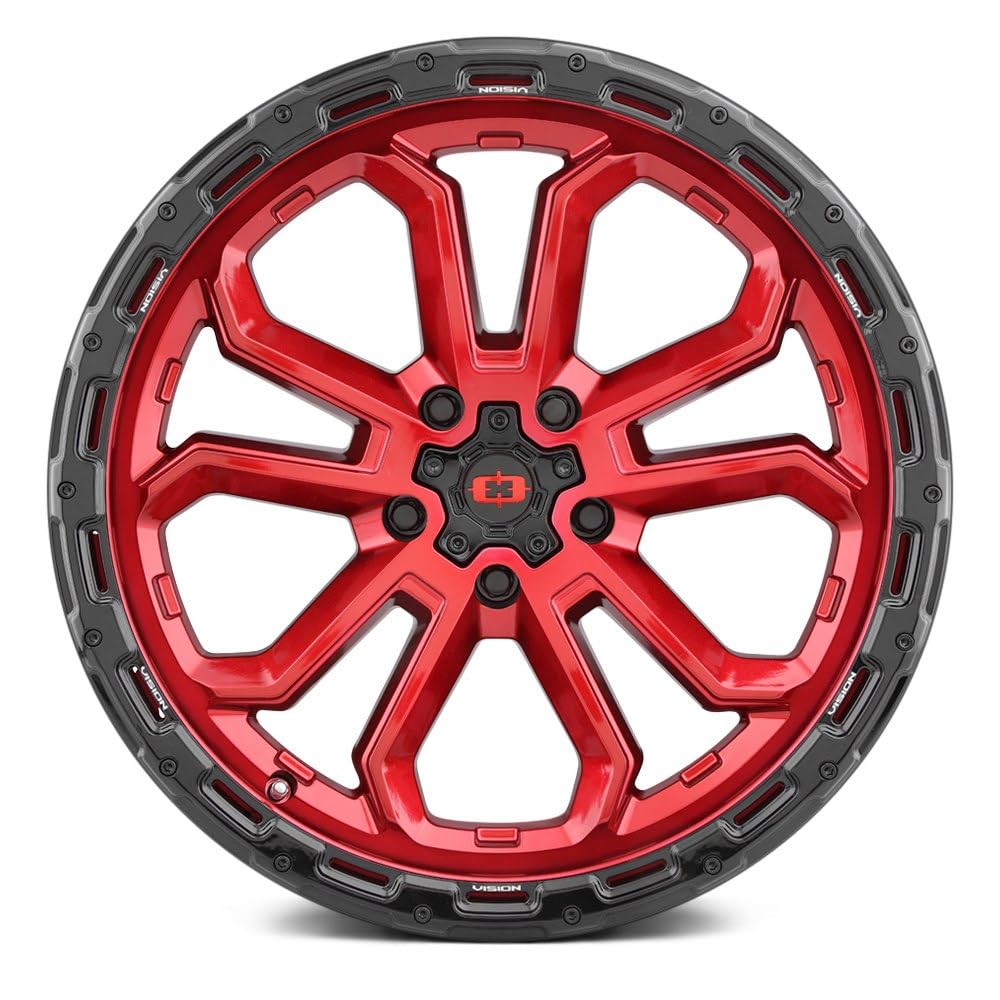 20x9 5x5 Red Wheel Rim Z745