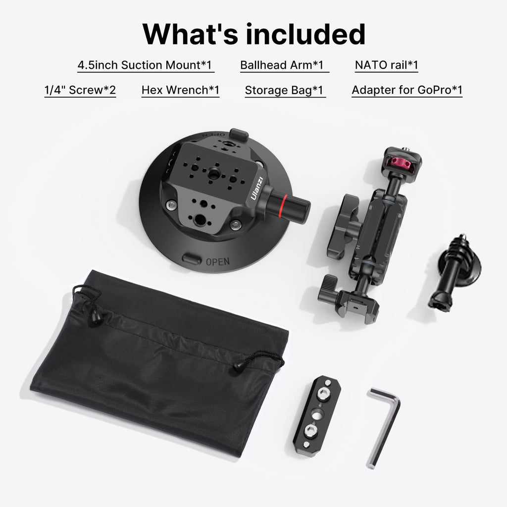 Suction Mount 4.5'' Magic Arm Bracket for DSLR Cameras Y246268