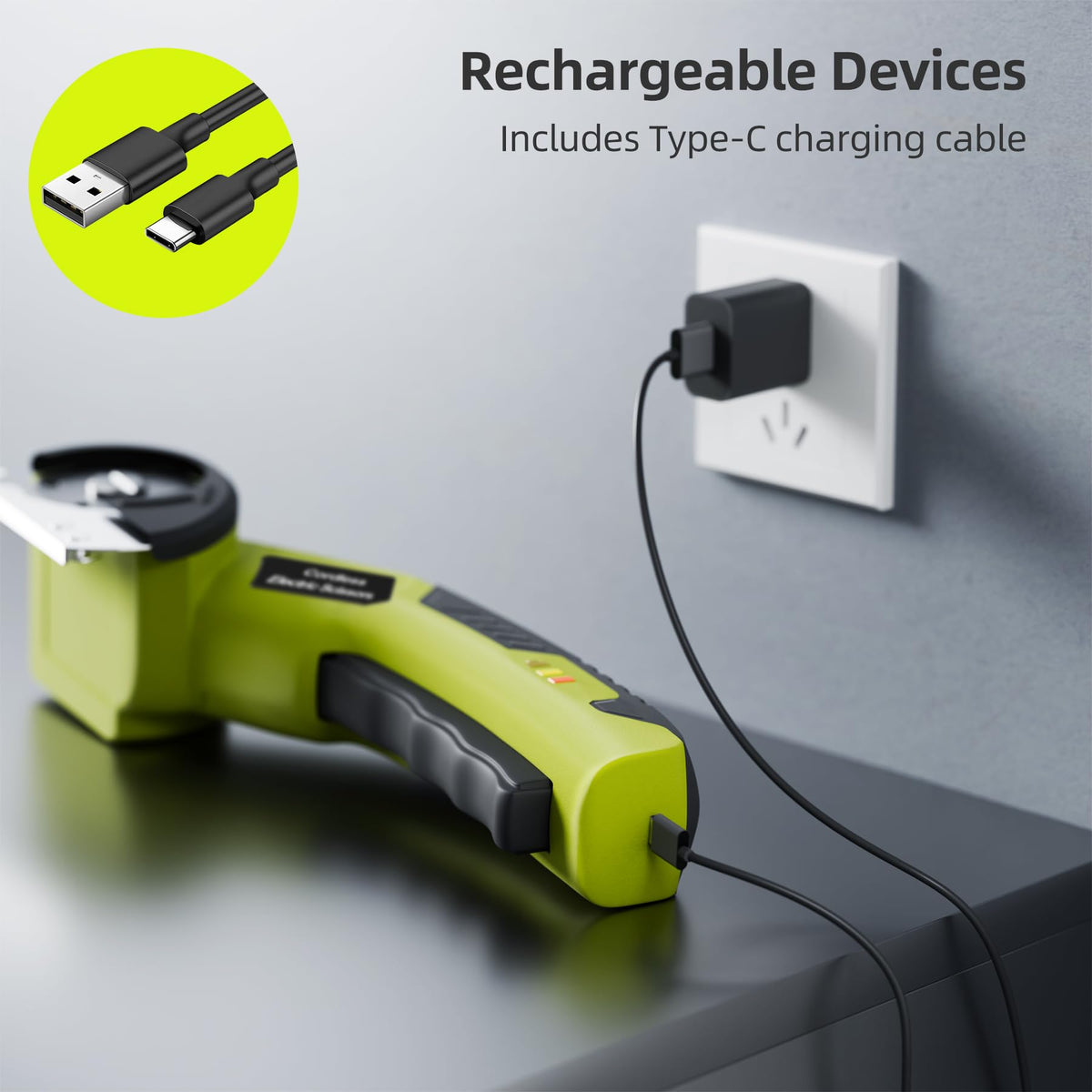 Cordless Electric Cutter with 2 Rotary Blades A9461