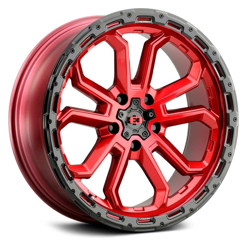20x9 5x5 Red Wheel Rim Z745