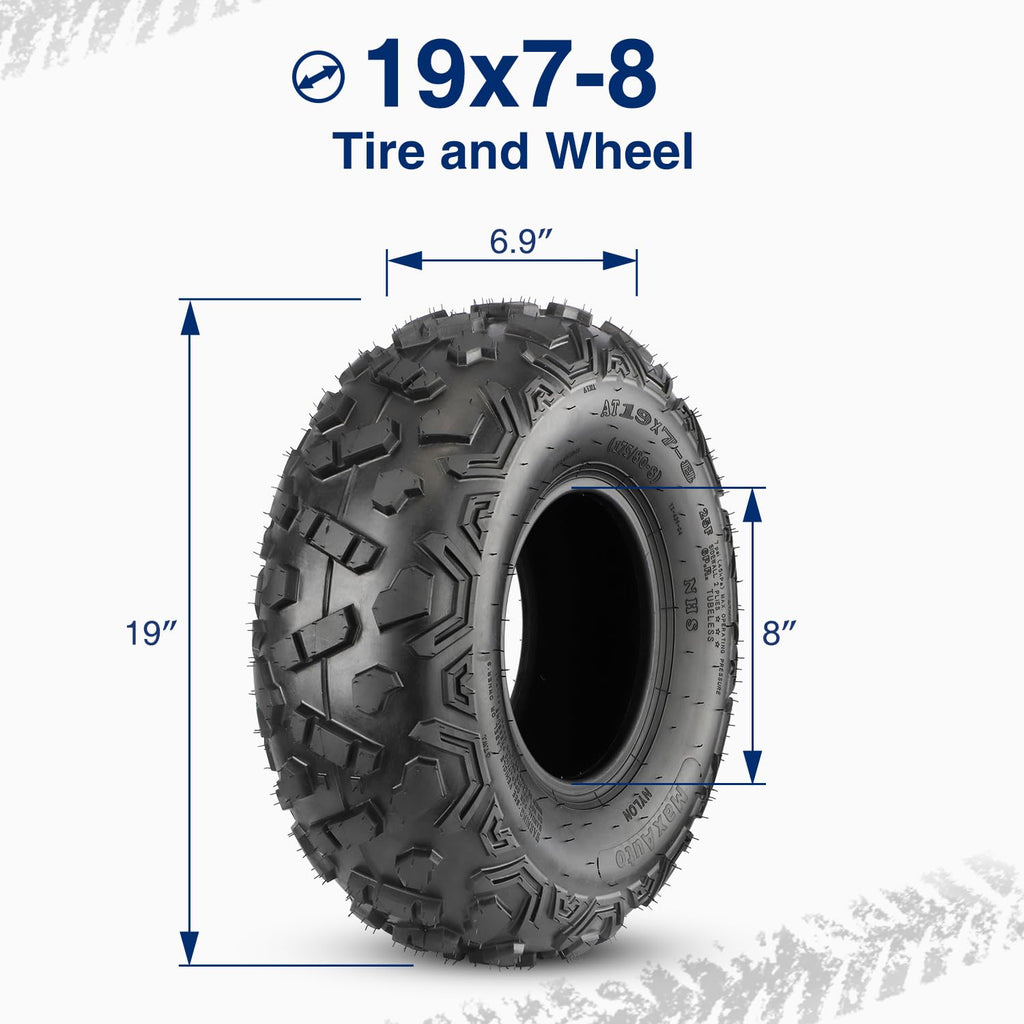 19x7-8 ATV Tires Set of 2 F92316