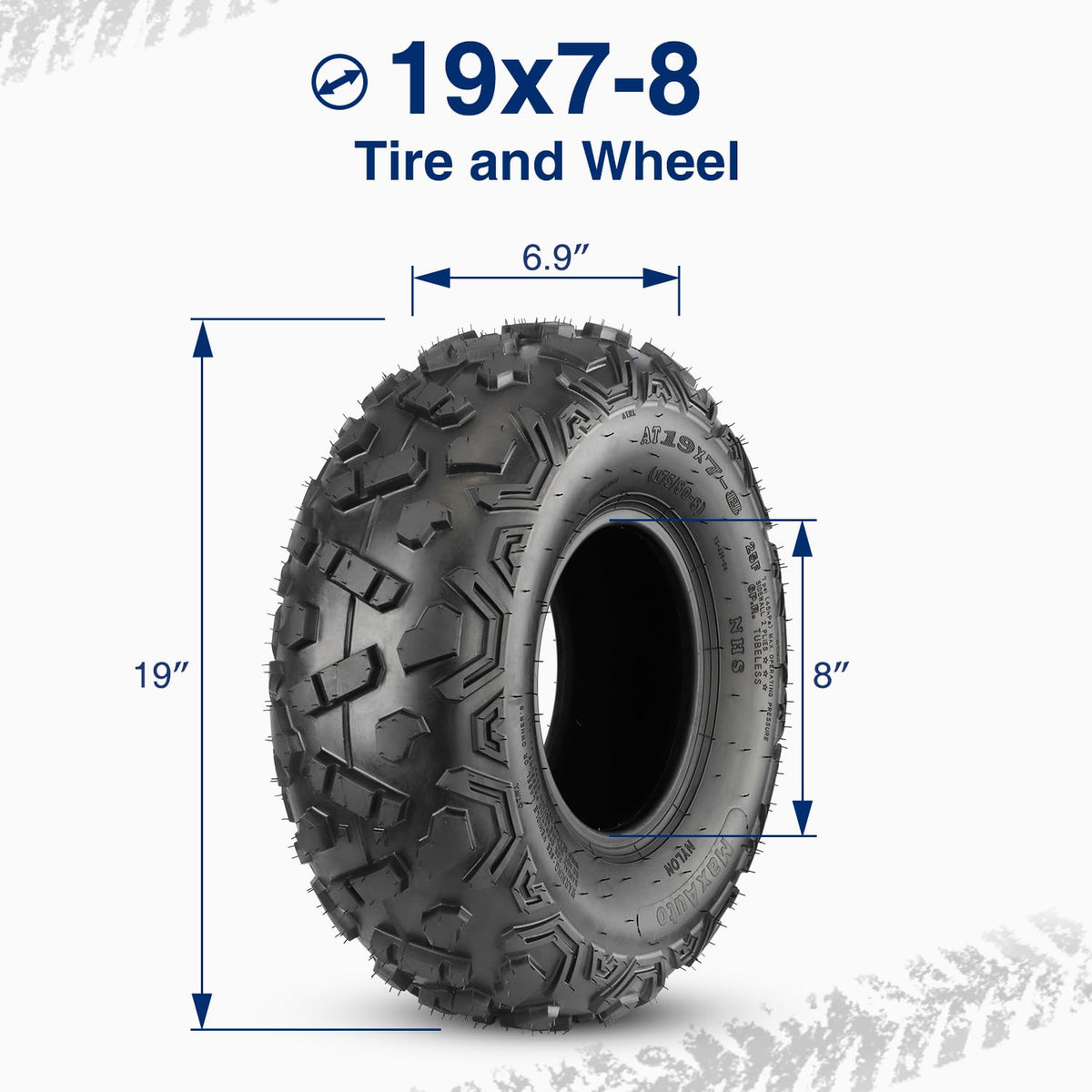 19x7-8 ATV Tires Set of 2 F92316