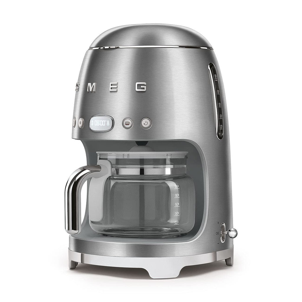 Drip Coffee Machine with Reusable Filter, Digital Display, 1.4 Litre Tank, Stainless Steel E166596