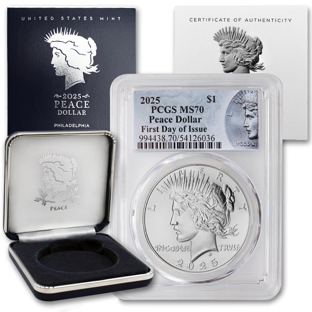 Silver Peace Dollar Coin MS-70 L205701
