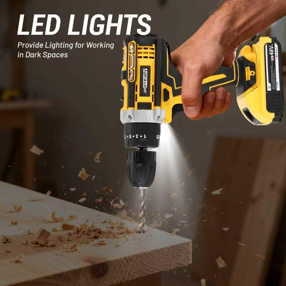 21V Cordless Drill Driver Kit with 2 Batteries & Charger S4005