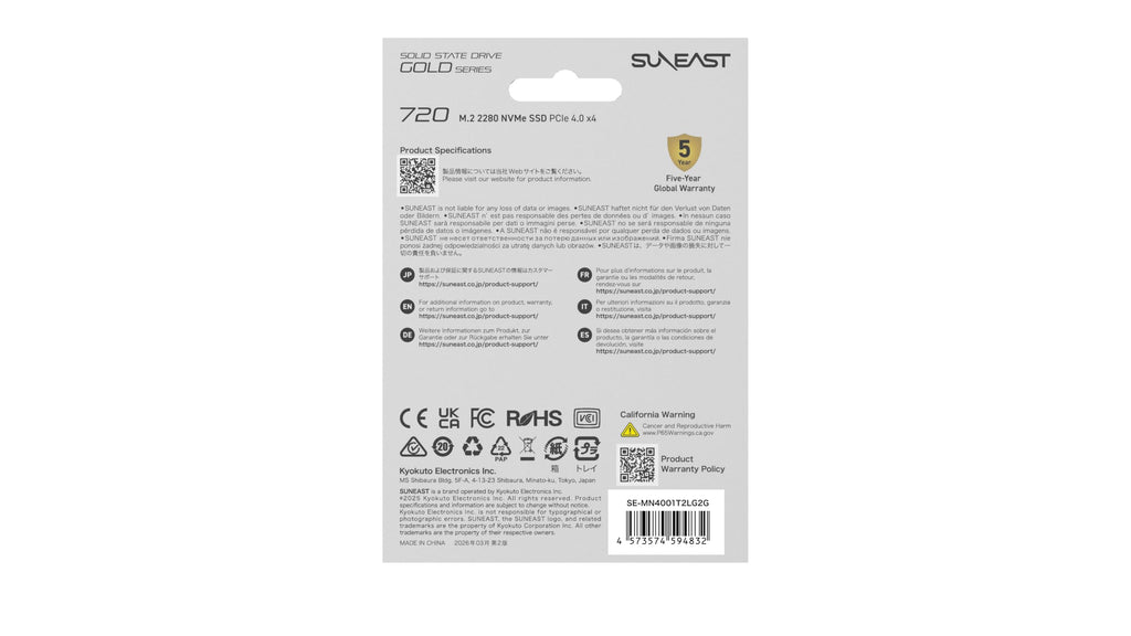 1TB M.2 2280 PCIe4.0 NVMe Internal SSD D57709