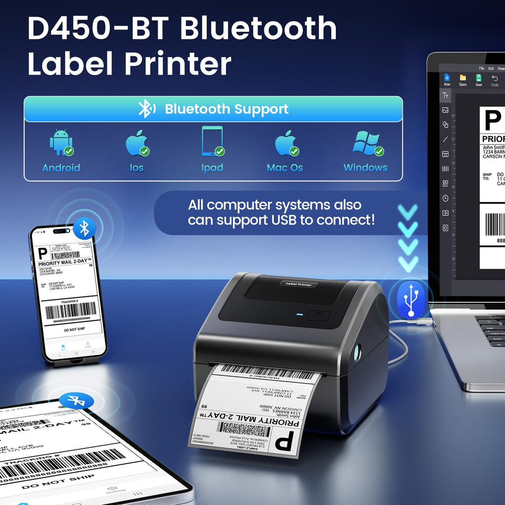 Bluetooth Shipping Label Printer N87089