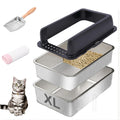 Stainless Steel Sifting Litter Box with Lid D626244