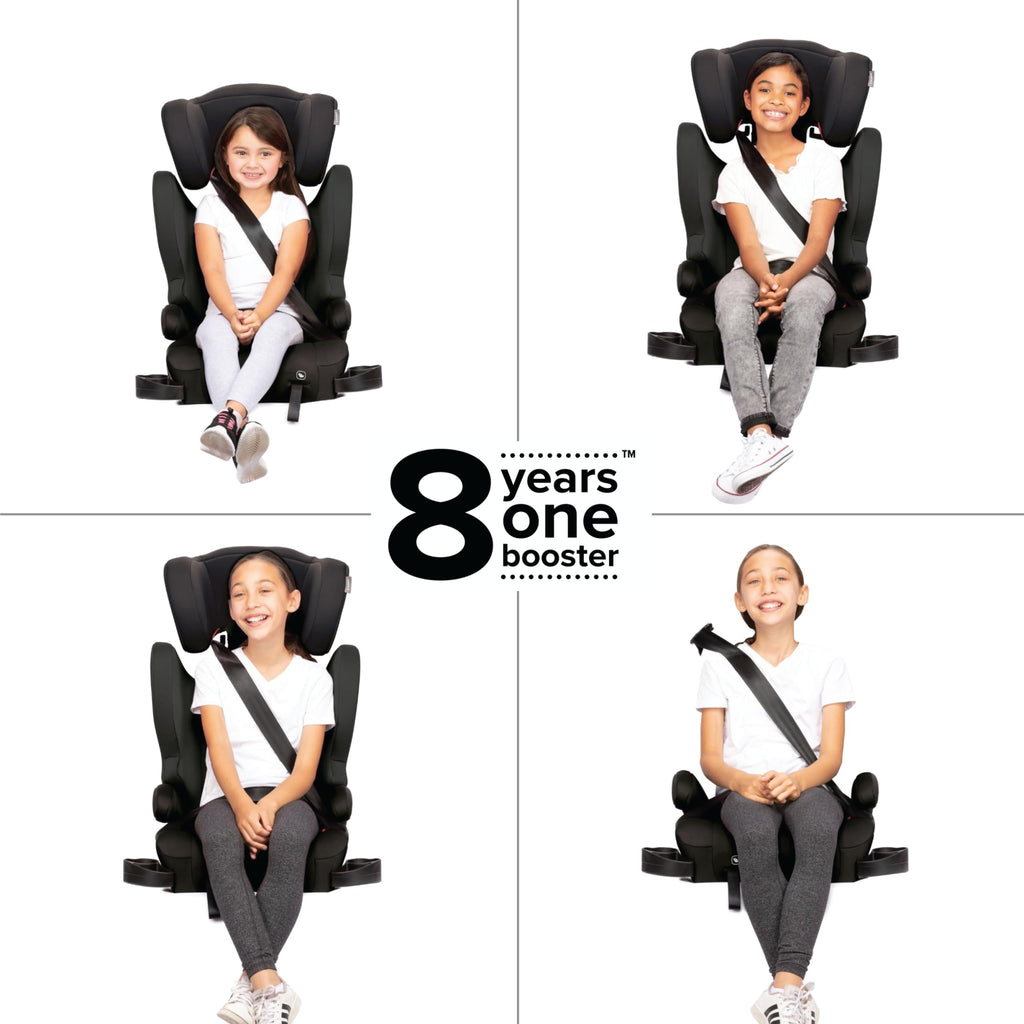 2-in-1 Belt Positioning Booster Seat, Black L7086