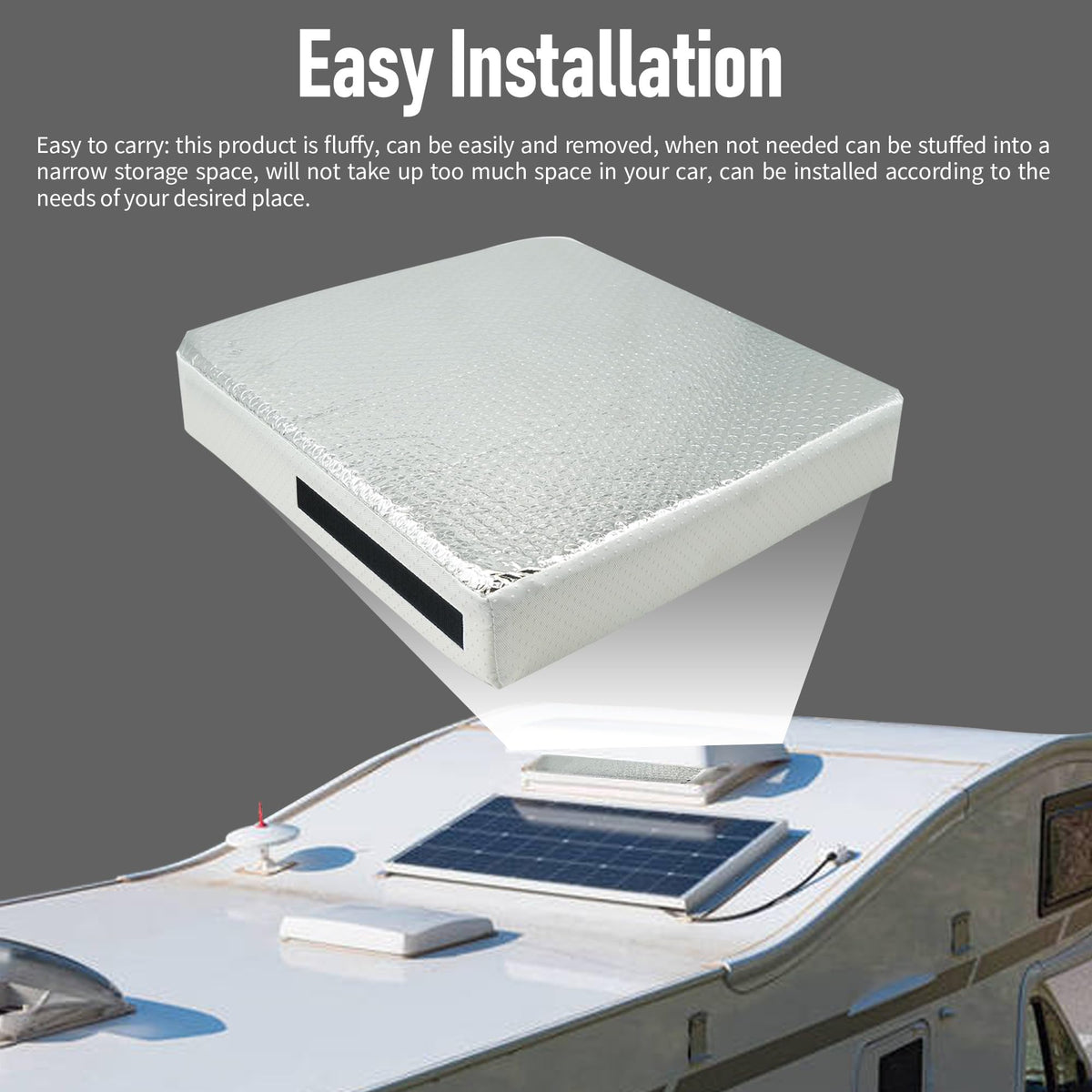 14″x14″x3″ RV Vent Insulator with Reflective Surface O21510