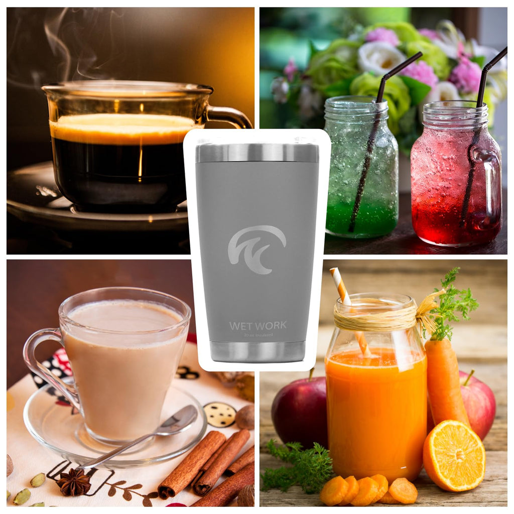 20 oz Stainless Steel Insulated Tumbler with Leak Proof Lid J58907