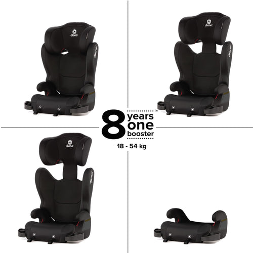 2-in-1 Belt Positioning Booster Seat, Black L7086