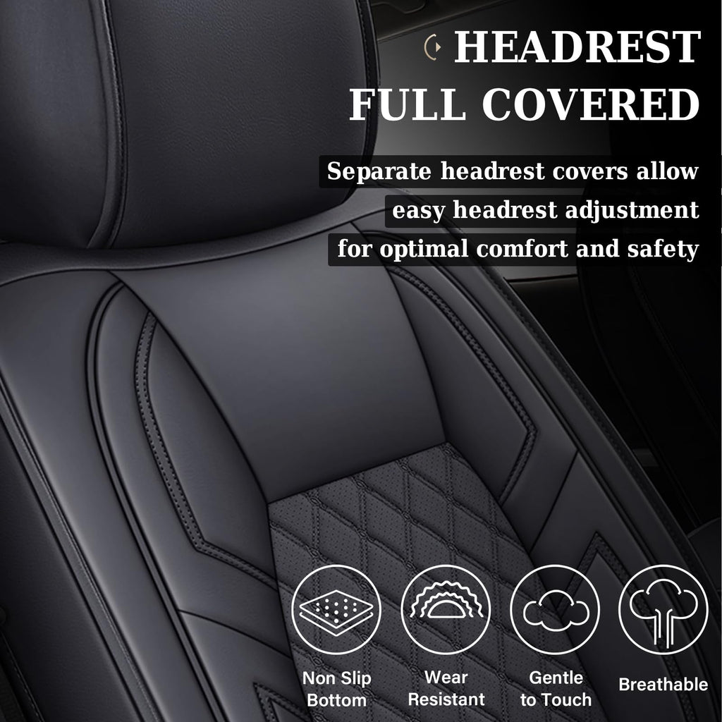 Leather Car Seat Covers Full Set D648473