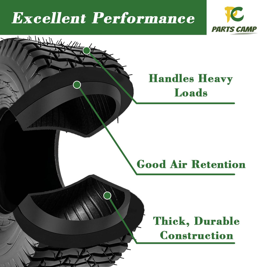 15x6.00-6 Tire and Inner Tube Set with TR-13 Valve Stem Z482918