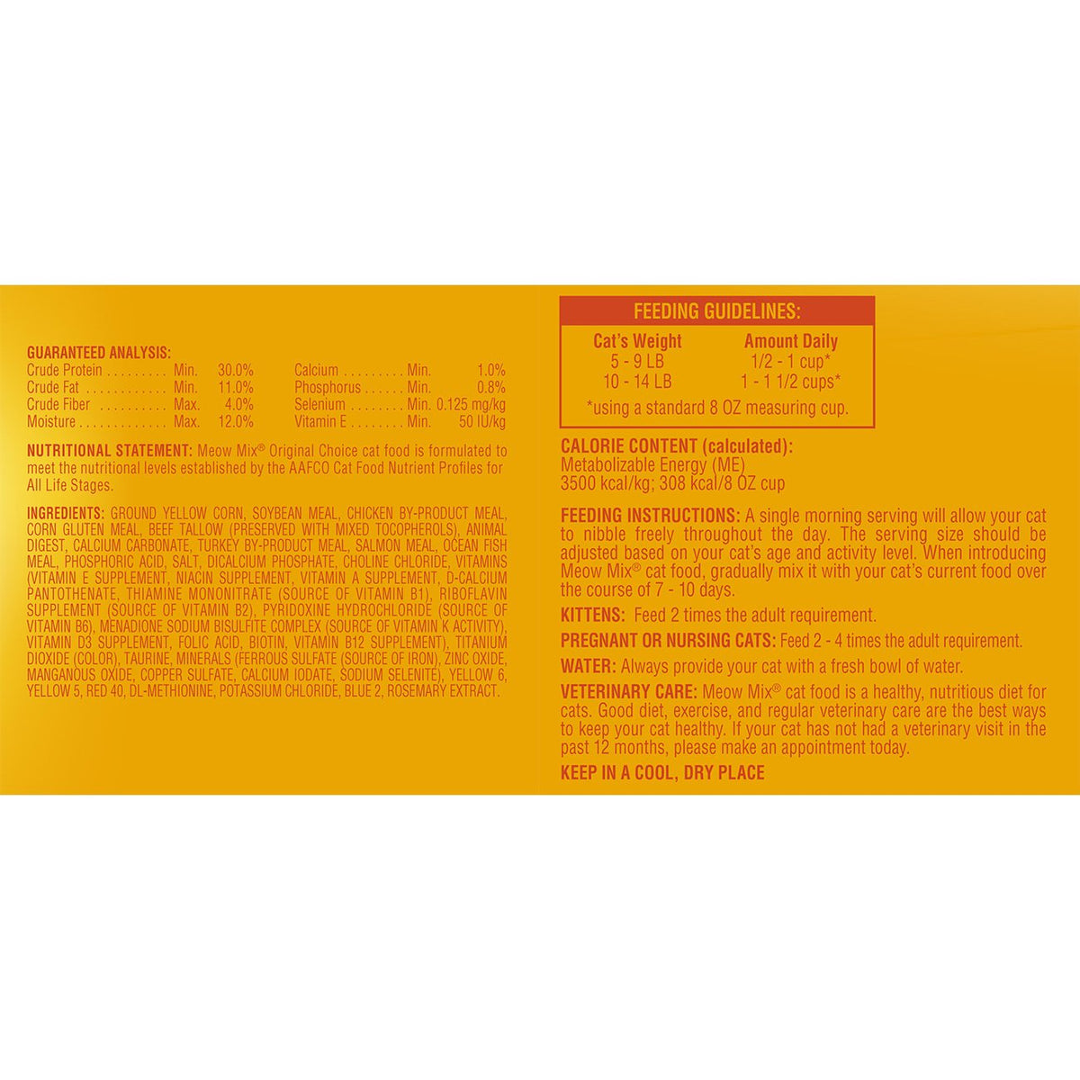 Original 3.15-Pound Cat Food U734