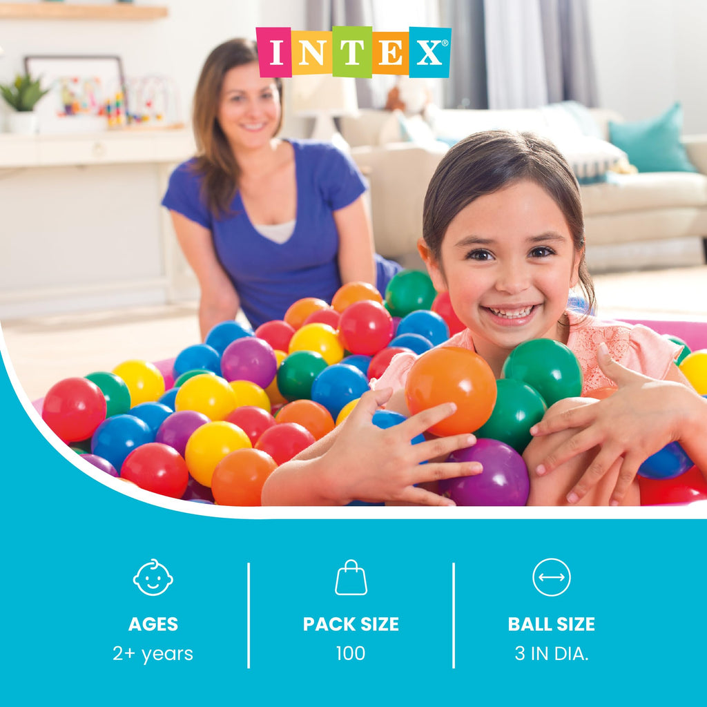 Large Plastic Ballz for Ball Pits, 100-Count R202193