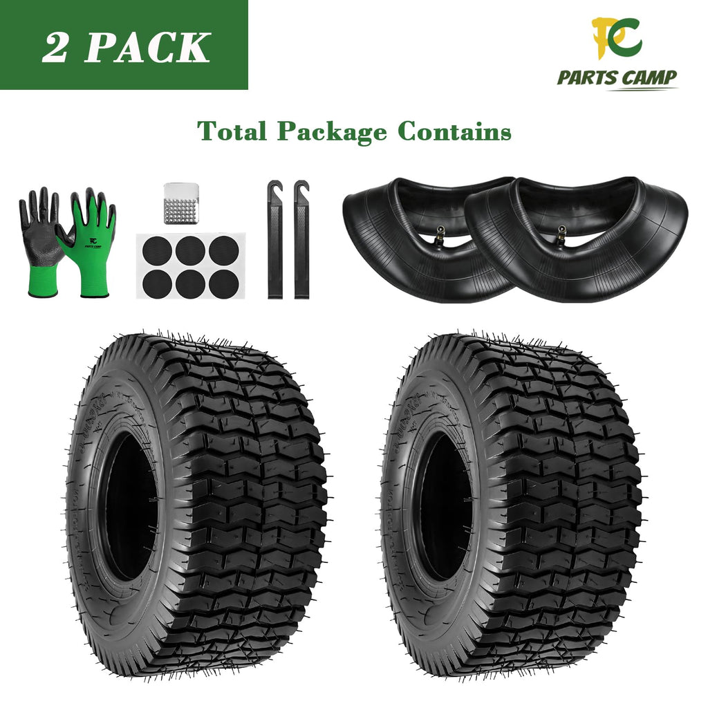 15x6.00-6 Tire and Inner Tube Set with TR-13 Valve Stem Z482918