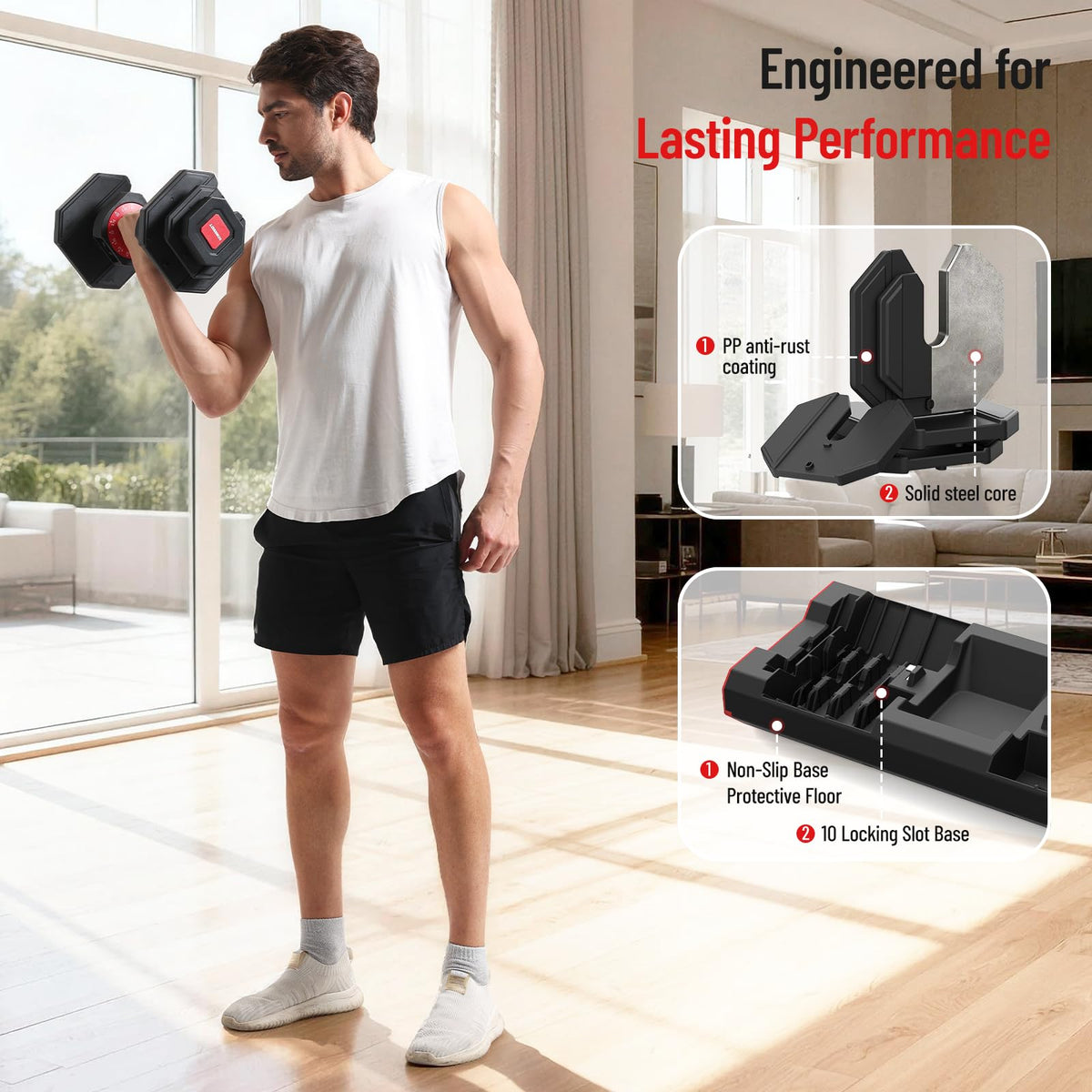 15 in 1 Adjustable Dumbbell Weight V45445