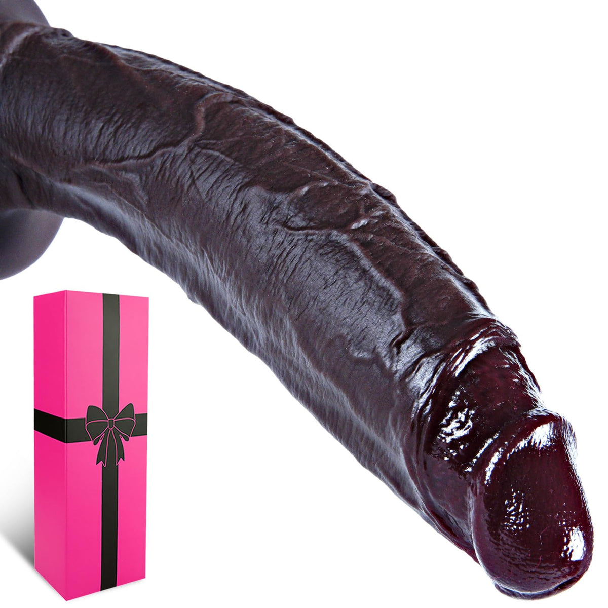 10.6" Dual Density Silicone Dildo Suction Cup B998